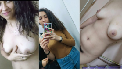 Dress changing sexy cute teen girl room self